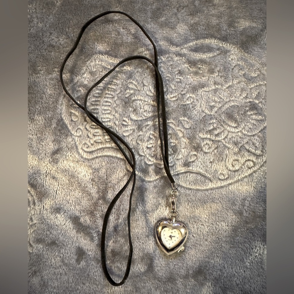 Necklace With Clock Pendant